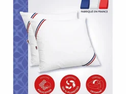 DODO 2 Almohadas Plumettes MERIBEL 60 x 60 cm Blanco