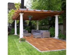 39 Baldosas de Madera Acacia con Base Plástica Duradera Cuadradas Baldosas de Madera Azulejos Suelo para Patio Balcón Terraza Cobertura 3.5m² Fácil Instalación