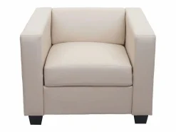 New 3-1-1 Conjunto de sofás Lille (3 piezas), Cuero Conjunto Sofá Y Sillón