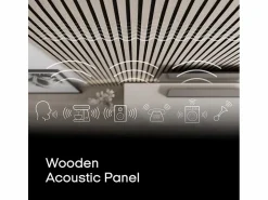 Hot 4 paneles acústicos de interior de madera de roble 240 x 60 cm Kover-O Panel De Pared
