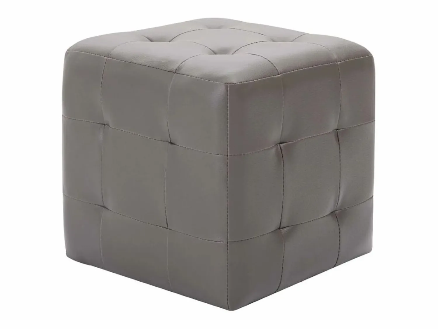 2 piezas Pufs 30 x 30 x 30 cm Piel Sintética