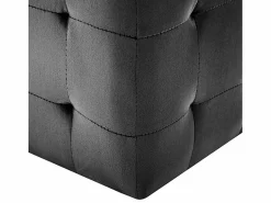 New 2 piezas Pufs 30 x 30 x 30 cm Tejido terciopelo Reposapiés