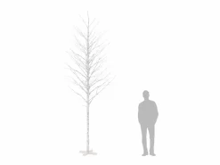 Outlet Abedul artificial con 672 LEDs cálido 400 cm Iluminación Exterior