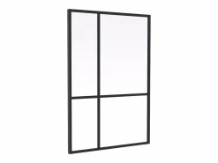 Vente-unique Acristalamiento tipo taller de diseño en aluminio termolacado - An.90 x Alt.130 - TONIBA
