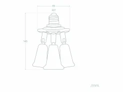Clearance Ledkia Adaptador para Bombilla 1 E27 a 3 E27 Blanco