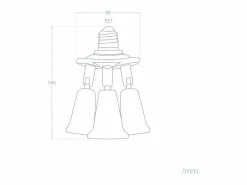 Clearance Ledkia Adaptador para Bombilla 1 E27 a 3 E27 Blanco