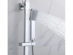 Online columna de ducha con termostato 38℃ de acero inoxidable anti-quemadura 80-120cm Columna De Ducha