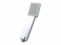 Aica Columna de Ducha Termostática Cromada| Alcachofa Cuadrada Grande | Barra Regulable 76-118 cm | Sistema de Ducha Superior Plateado