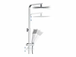 Online columna ducha termostato cuadrado 764-1184mm para baño Columna De Ducha