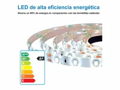Aica Espejo de baño LED sin cobre 100×80cm,antivaho,interruptor táctil
