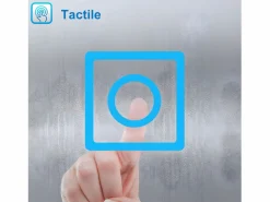 Aica Espejo de baño LED sin cobre 100×80cm,antivaho,interruptor táctil