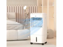 Outlet Aire acondicionado portátil 3 en 1 con función de enfriamiento y humidificación, 15 L, oscilación de 60°, control remoto, pantalla LED, para habitaciones de 20 m² Aire Acondicionado, Ventilación