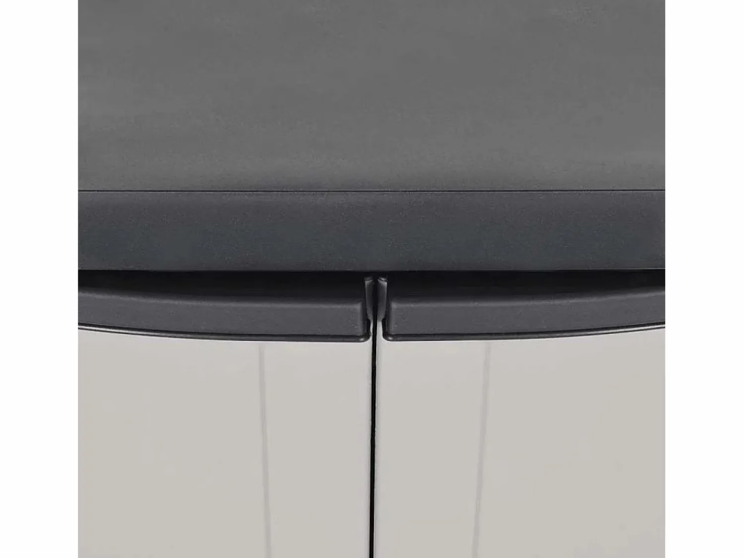 Garden Furniture Alavieska Armario de almacenaje exterior PP y negro 65x37x85 cm