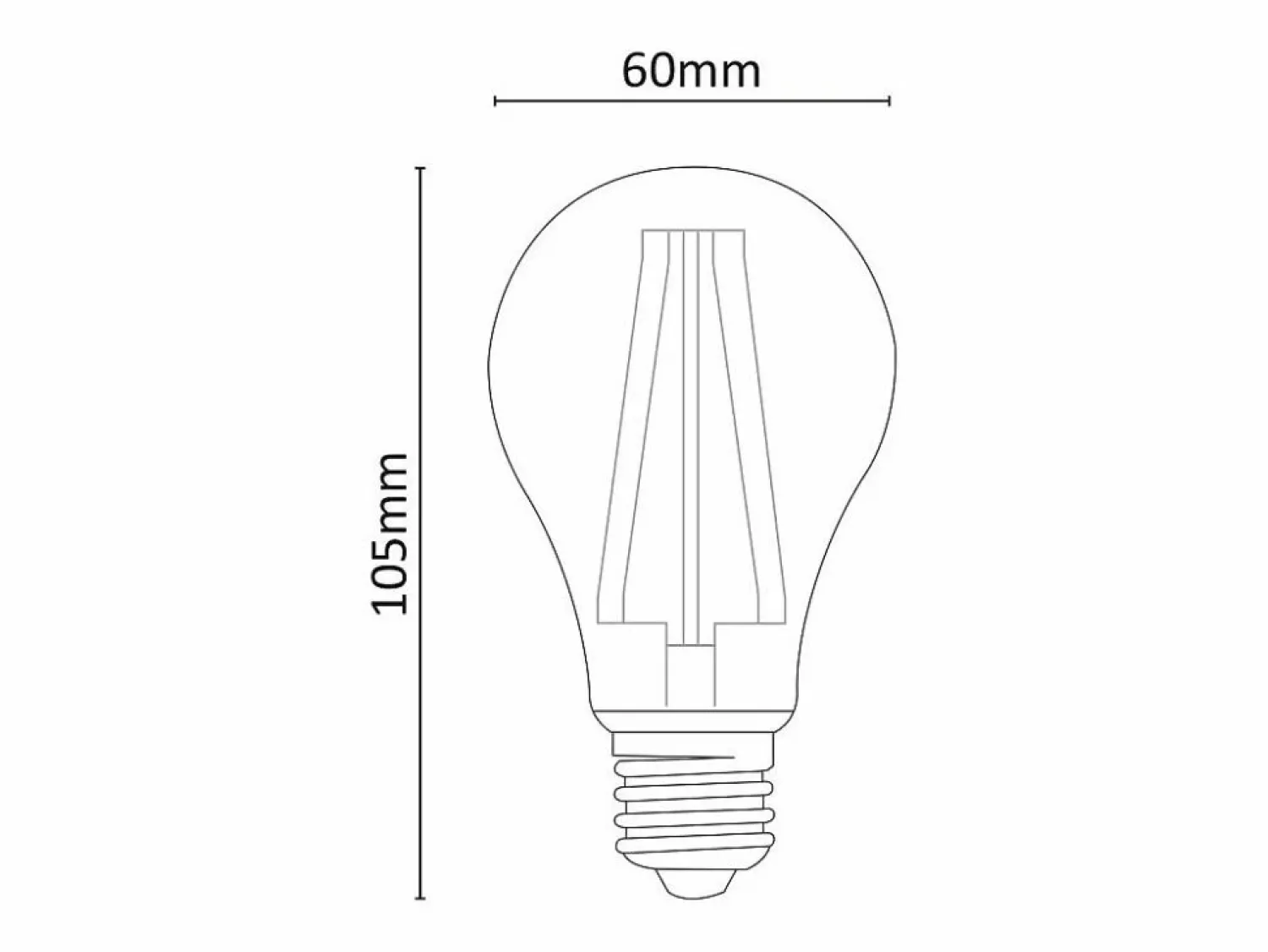 Alcapower - Bombilla LED E27 A60 de 15 W, 2500 lm, ángulo de 320°, clase energética C, Ø60 mm, luz instantánea, larga duración (3000 K)