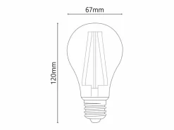 Best Alcapower - Bombilla LED E27 A67 de 18 W, 3280 lm, ángulo de 320°, clase energética C, Ø67 mm, luz instantánea, larga duración (4000 K) Bombilla