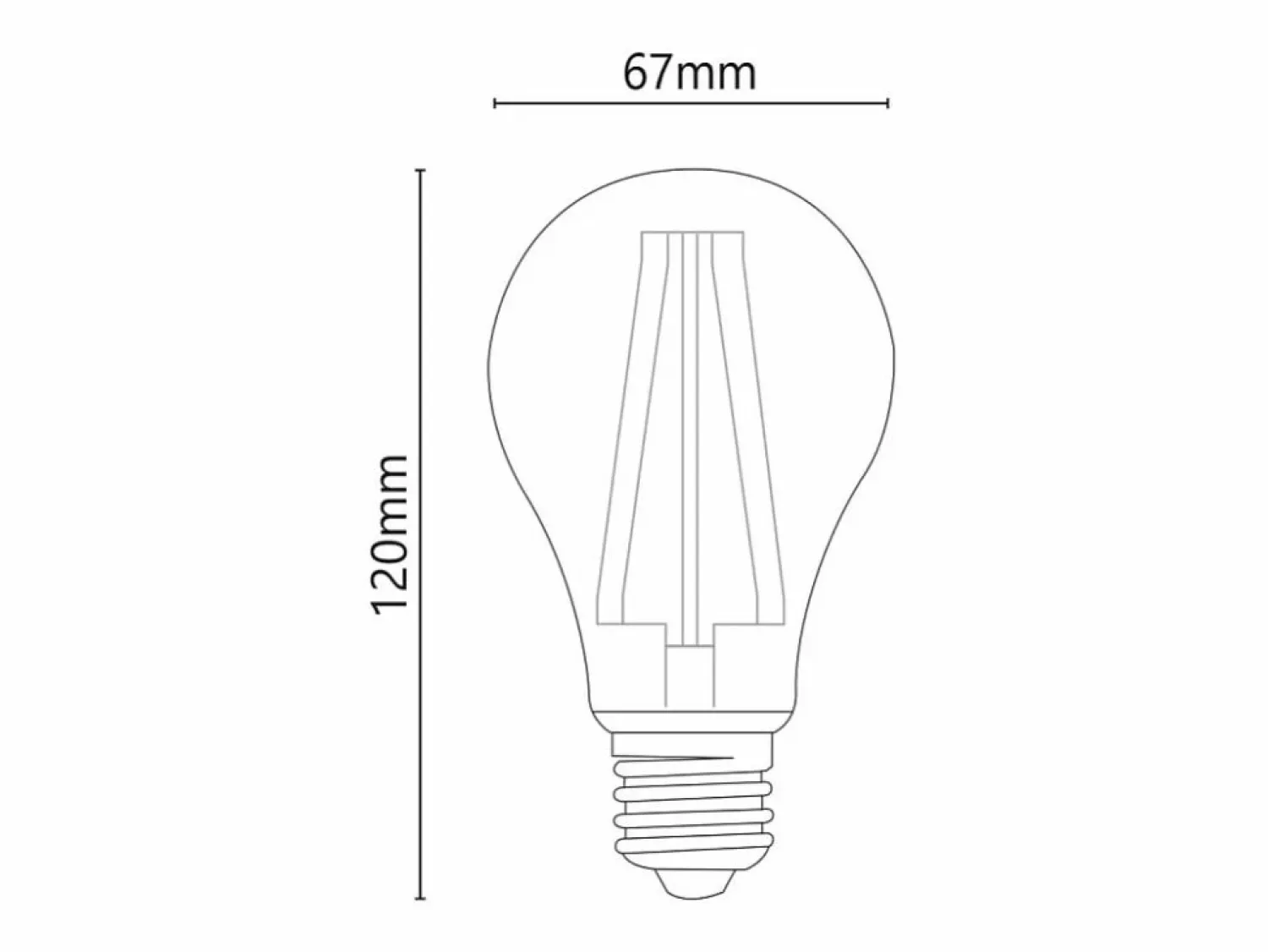 Alcapower - Bombilla LED E27 A67 de 18 W, 3280 lm, ángulo de 320°, clase energética C, Ø67 mm, luz instantánea, larga duración (6000 K)