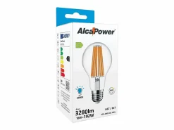 Alcapower - Bombilla LED E27 A67 de 18 W, 3280 lm, ángulo de 320°, clase energética C, Ø67 mm, luz instantánea, larga duración (6000 K)