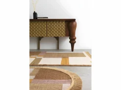 Outlet Alfombra algodón 240 cm diam. Alfombra Redonda