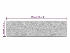 Alfombra antideslizante lavable 80x300 cm