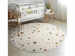 the carpet Alfombra Beat Kids Moderna Bebé Niña Niño - - 120 cm Redonda