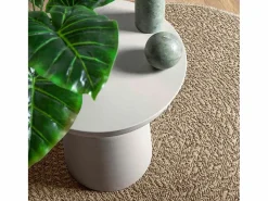 Clearance Alfombra ZIZUR Ø 120cm aspecto yute para interior y exterior Beige
