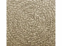 Clearance Alfombra ZIZUR Ø 120cm aspecto yute para interior y exterior Beige