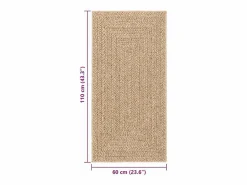 Best Alfombra ZIZUR 60x110 cm efecto yute interior exterior Alfombra De Cocina|Alfombra De Cocina