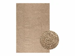 Online Clicnbuy Alfombra con aspecto de yute interior y exterior 120x170 cm Marru00f3n
