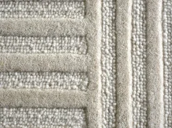New OZAIA Alfombra con relieve de arcos de lana 100% - 160 x 230 cm - 2200g/m2 - - ASSINIE Marfil