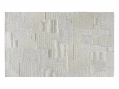Best OZAIA Alfombra con relieve de lana 100% hecha a mano - 200 x 290 cm - 1800g/m2 - - AURORA Marfil