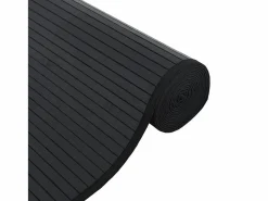 Best Alfombra cuadrada negra 100x100 cm bambú Alfombra De Cocina|Alfombra De Cocina
