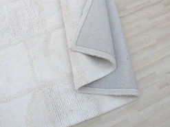 OZAIA Alfombra de algodón con relieve hecha a mano - 200 x 290 cm - 1800g/m2 - - HAZELA