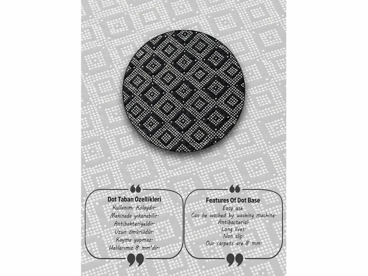 Sale Alfombra de baño Chain Circle Djt 120 Multicolor