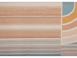 Clearance Alfombra de baño estampada con pelo suave 70x120 cm Colores pastel Ariella Alfombra De Baño