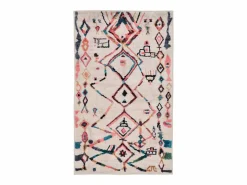 Sale Alfombra de baño estampada con pelo suave 70x120 cm Colorido Ariella Multicolor