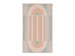 Alfombra de baño estampada con pelo suave 60x100 cm Colores pastel Ariella