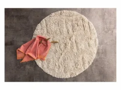 Alfombra de baño Hilma Ø60cm blanco roto. Alfombra De Baño|Textil De Baño