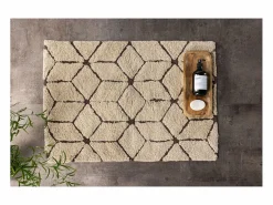 ebuy24 Alfombra de baño Petrus 90x60cm marrón.