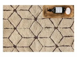 ebuy24 Alfombra de baño Petrus 90x60cm marrón.