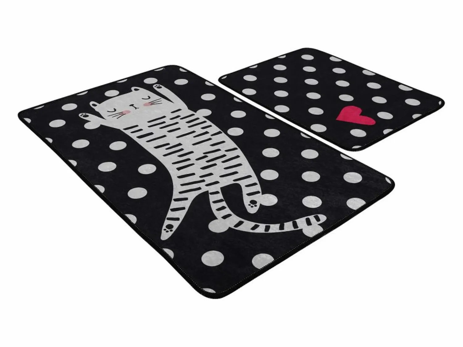 Alfombra de baño Set (2 piezas) Spotted Cat