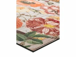 Alfombra de cocina - dibujos con flores - - 52 x 100 cm - RICCI