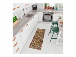 Alfombra de cocina - diseños con especias - - 52 x 200 cm - RICCI