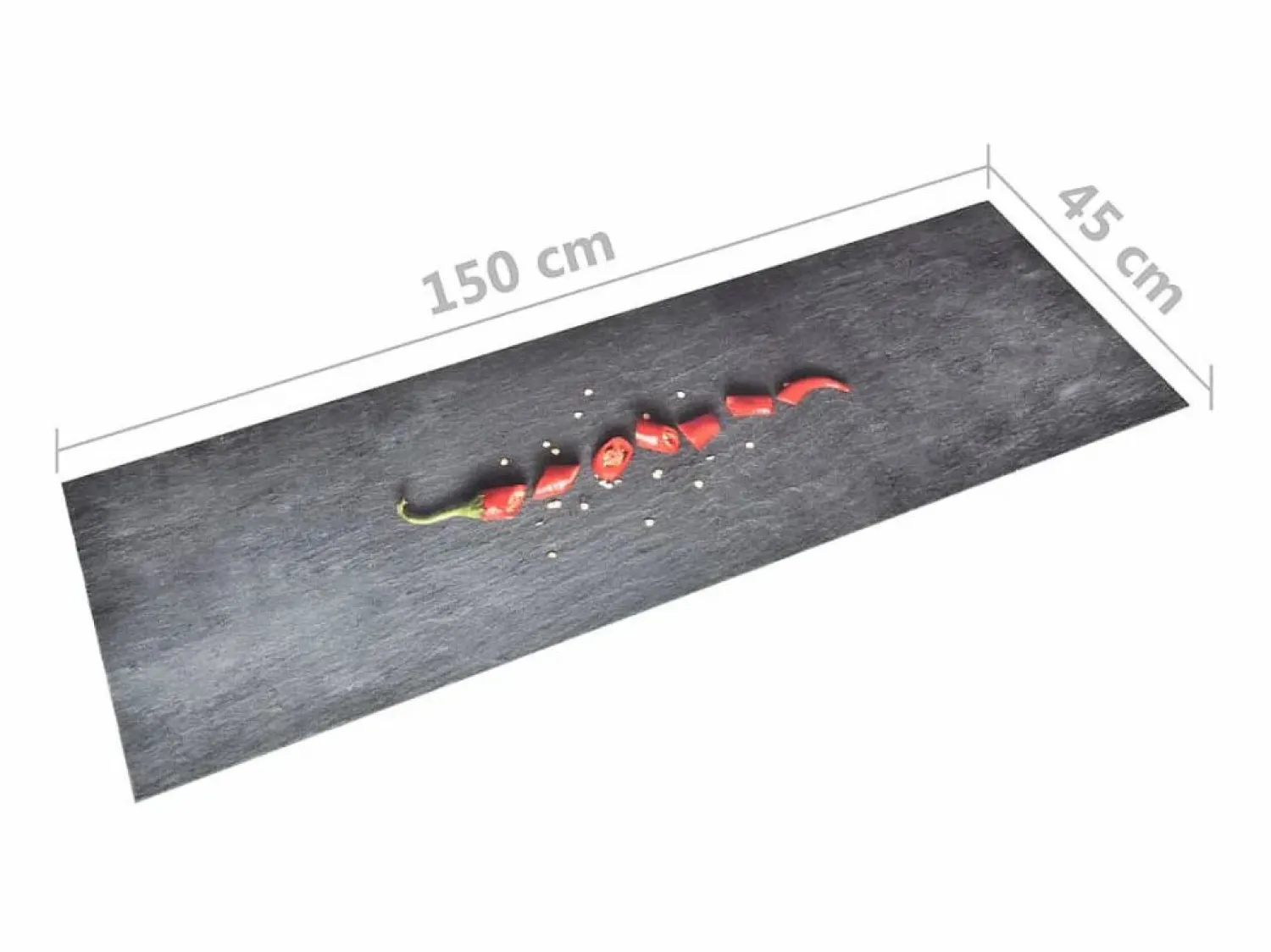 Discount Alfombra de cocina lavable Pepper 45x150 cm ES653358 Alfombra De Cocina|Alfombra De Cocina