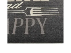 Clearance Alfombra de cocina lavable terciopelo negro 60x180 cm ES924073 Alfombra De Cocina|Alfombra De Cocina