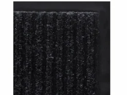 Alfombra de entrada de PVC negra, 120 x 180 cm ES804562