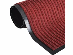 New Alfombra de entrada de PVC roja, 120 x 180 cm ES991902 Rojo