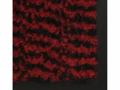 Alfombra de entrada rectangular de nudo 90x150 cm roja ES965637