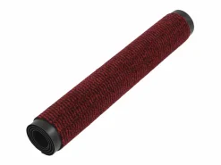 Alfombra de entrada rectangular de nudo 80x120 cm roja ES677519 Felpudo
