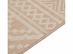 Sale Alfombra de exterior de tejido plano rayas marrones 200x280 cm Alfombra De Exterior|Decoración De Jardín