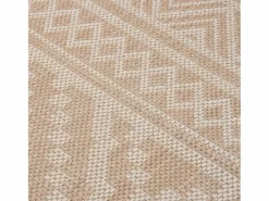 Sale Alfombra de exterior de tejido plano rayas marrones 200x280 cm Alfombra De Exterior|Decoración De Jardín